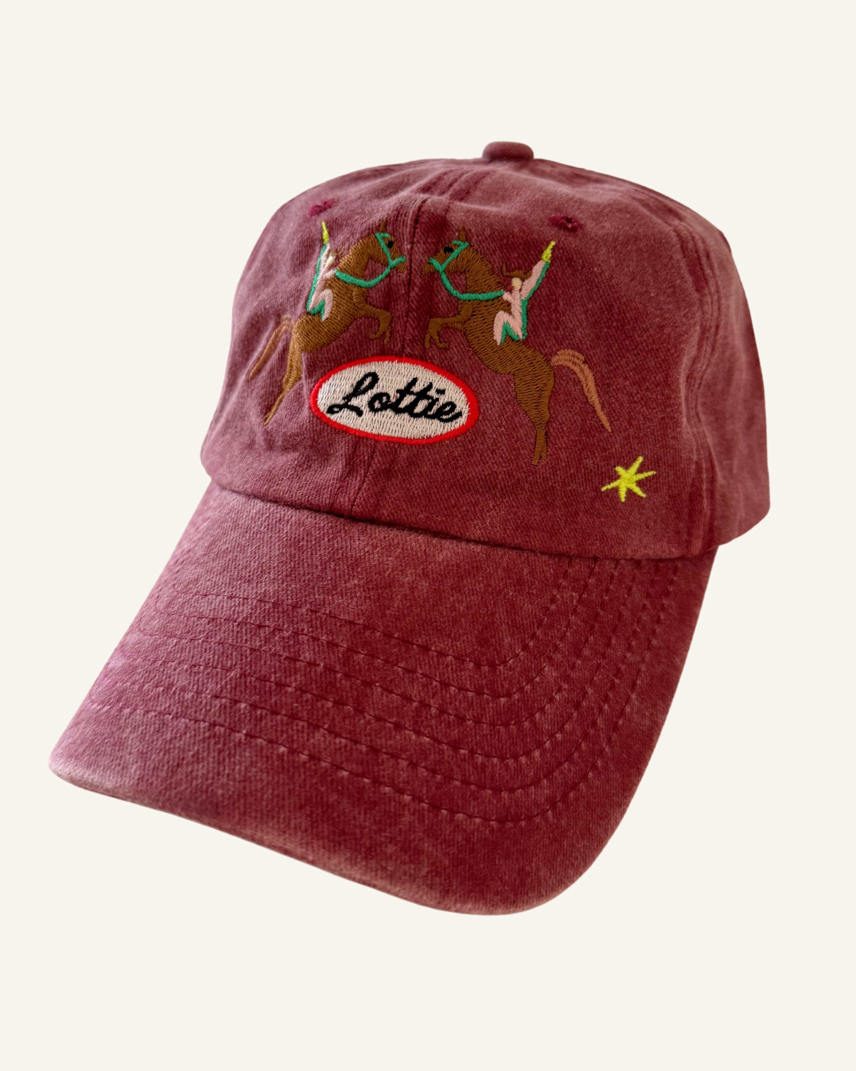 The Lottie Dad Cap - Burgundy