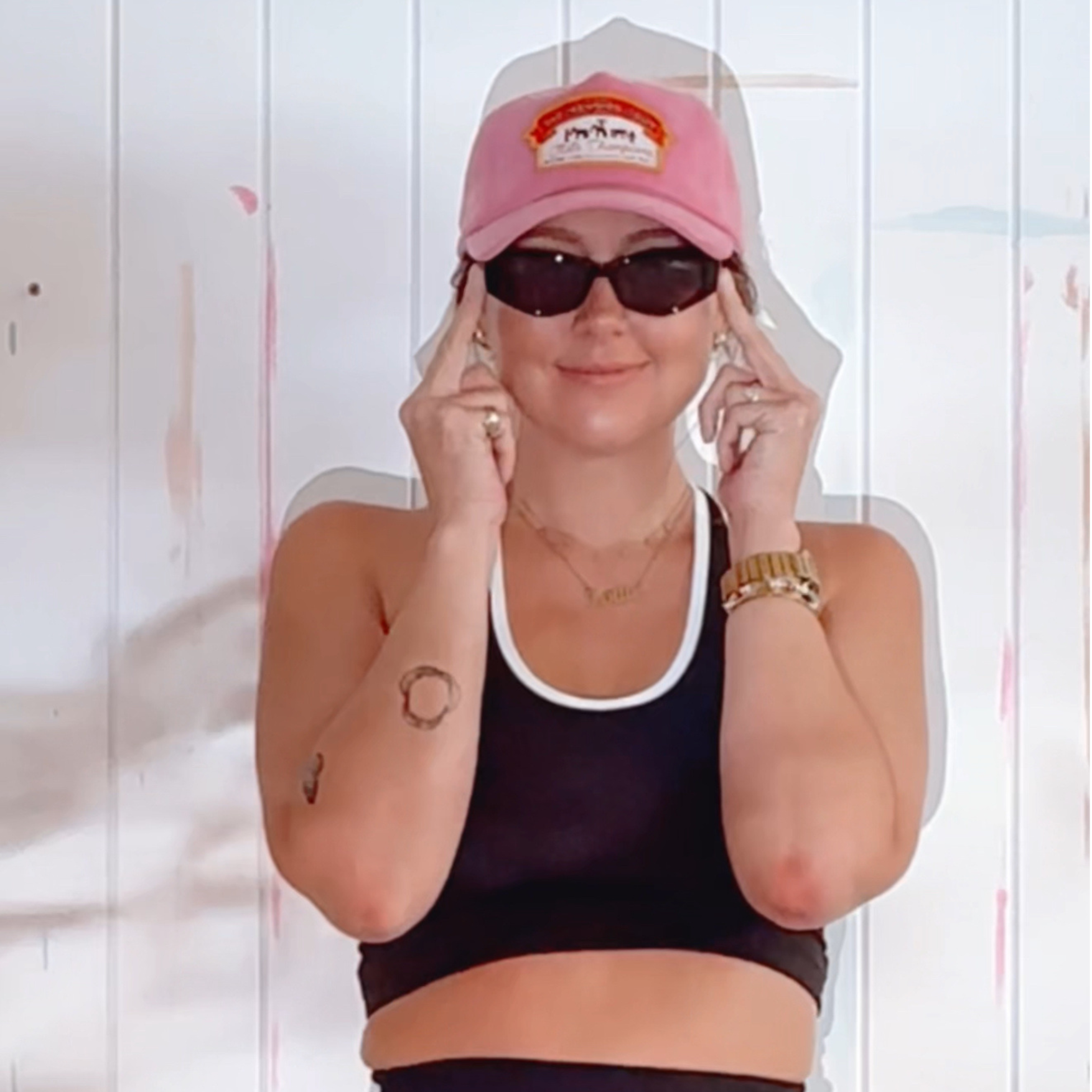 The Reunion Tour Cord Cap - Pink