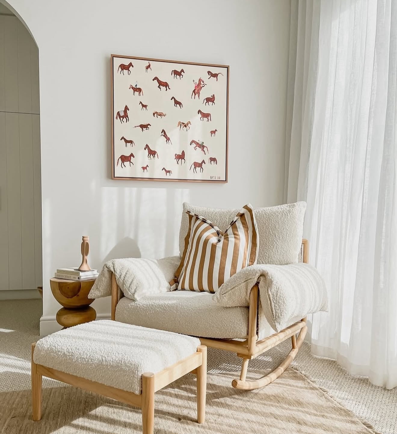ALL THE KINGS HORSES PRINT- Stretched and Framed
