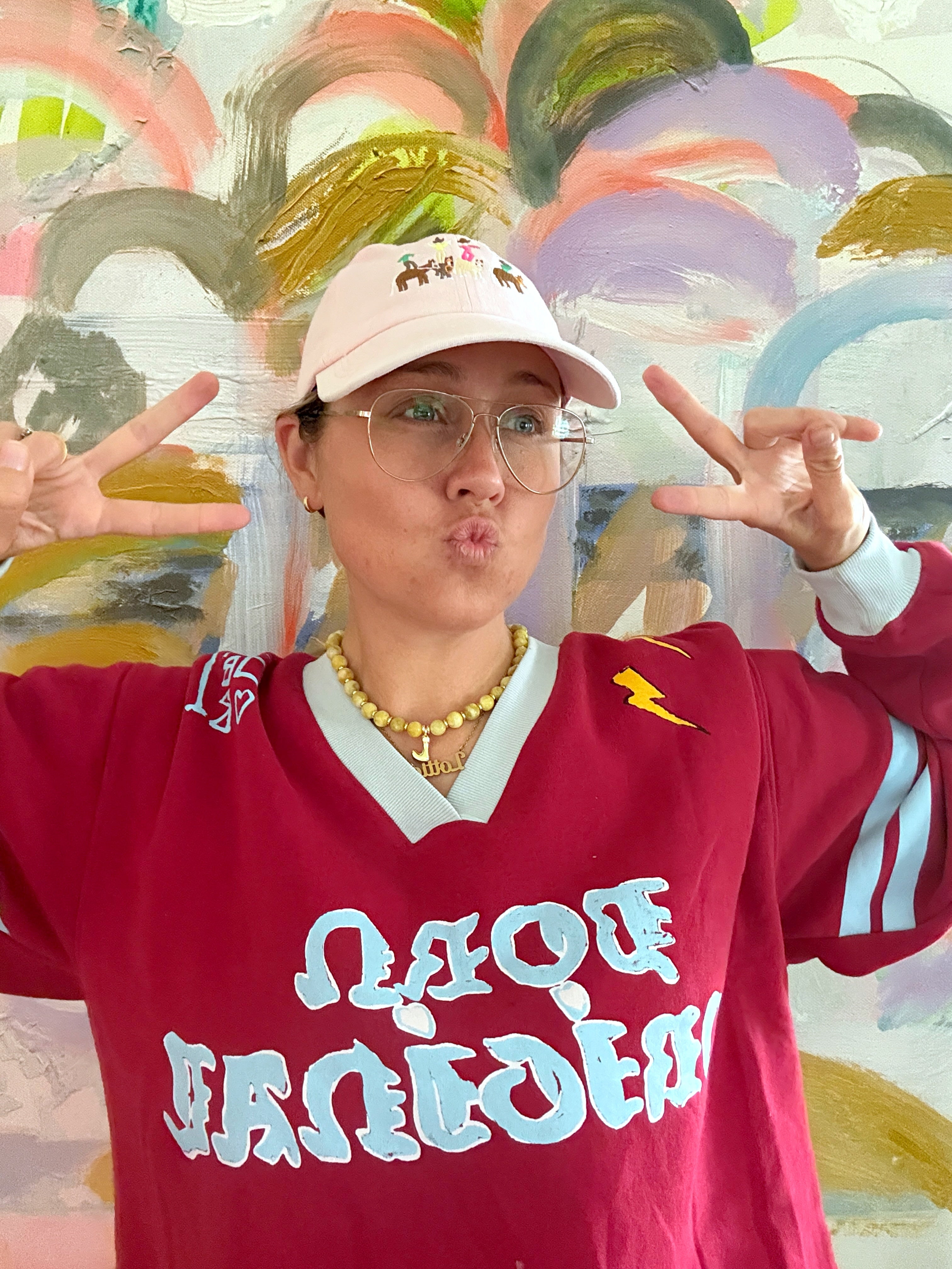 Gangstas Dad Cap - Baby Pink