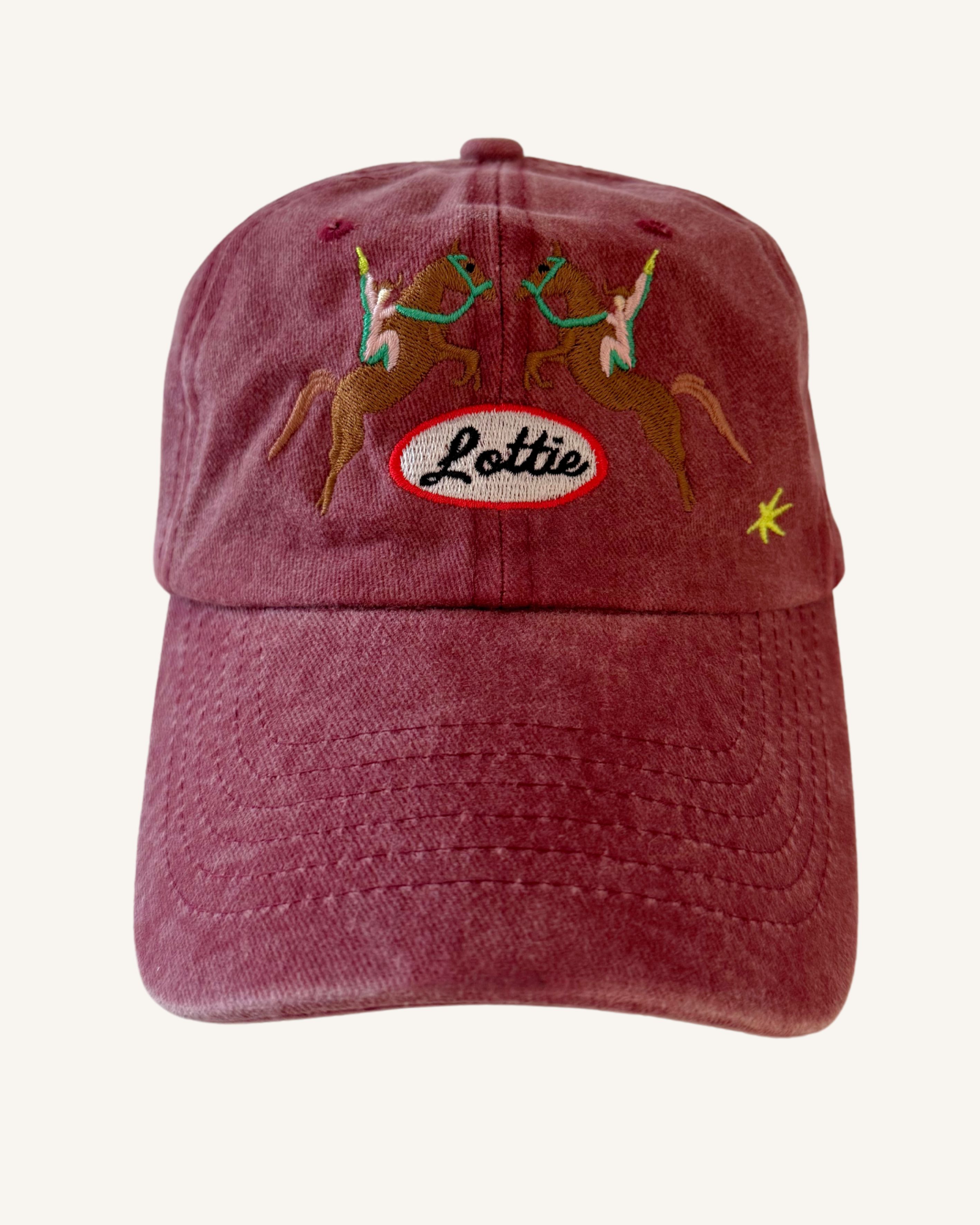 The Lottie Dad Cap - Burgundy