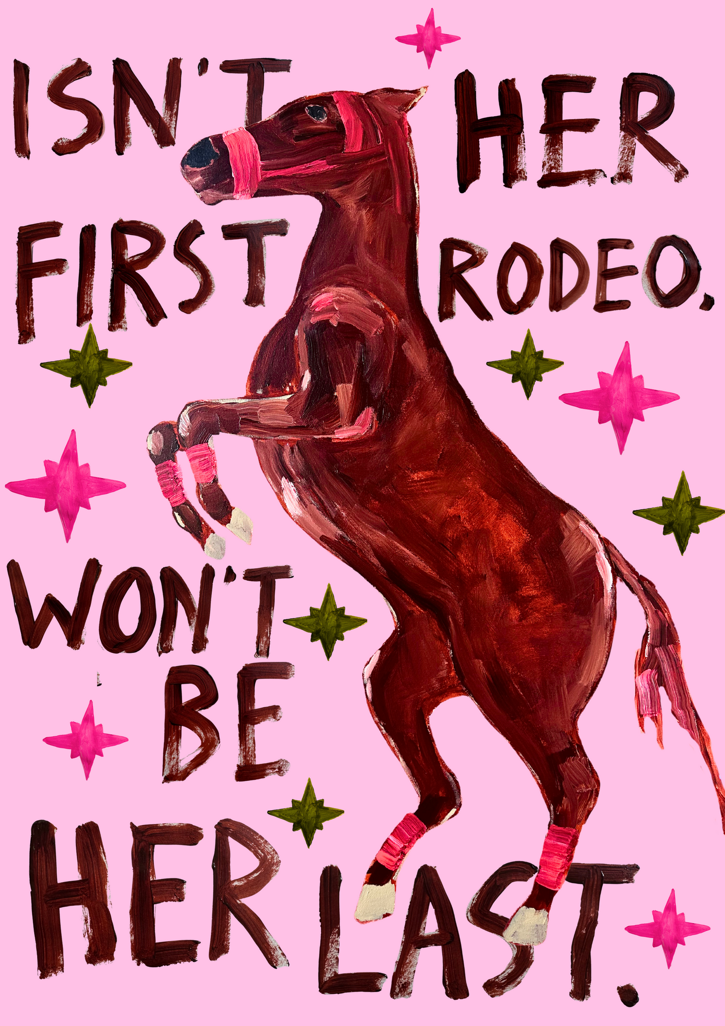 WON'T BE HER LAST RODEO POSTER - BLUSH