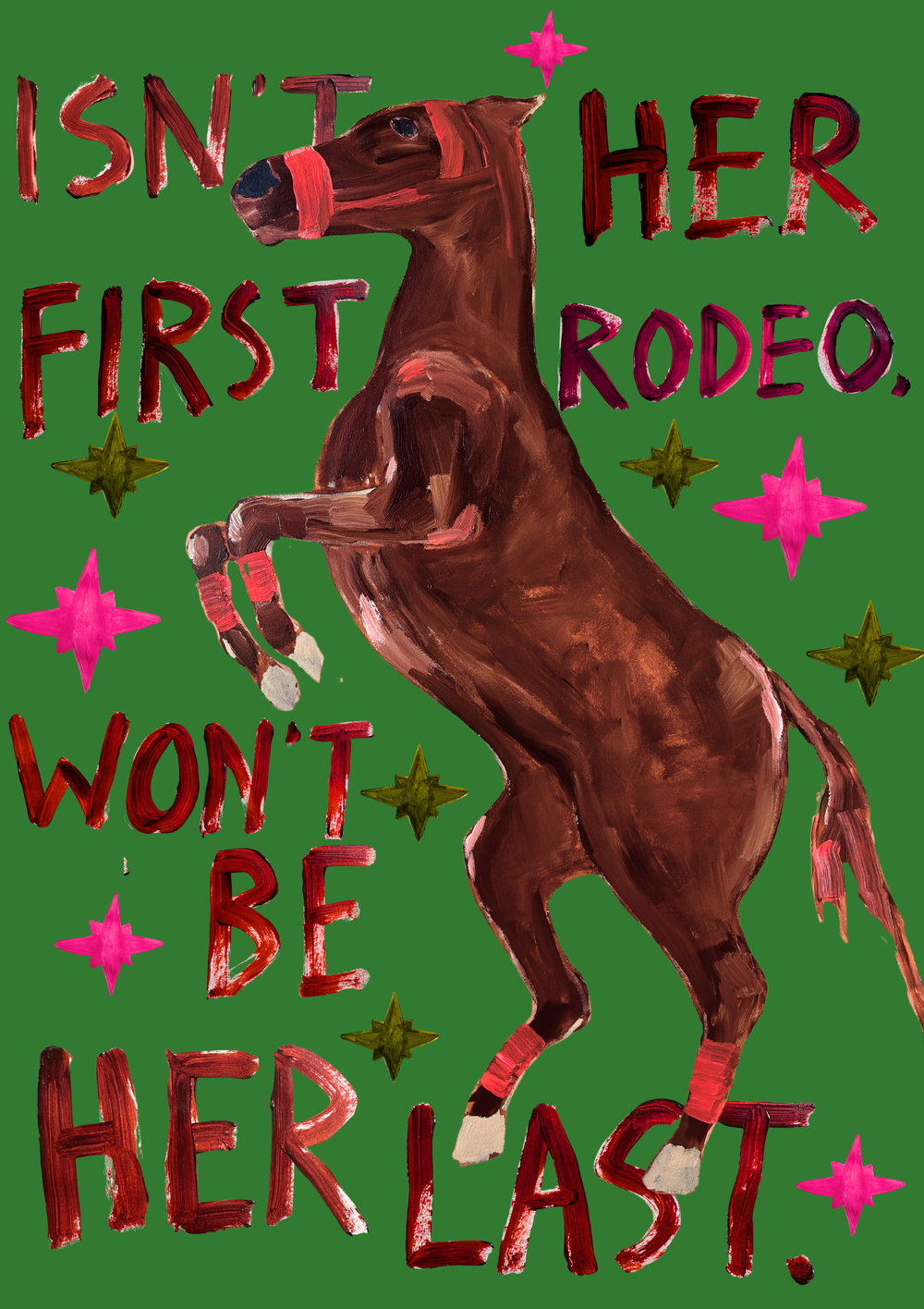 WON'T BE HER LAST RODEO POSTER - EMERALD