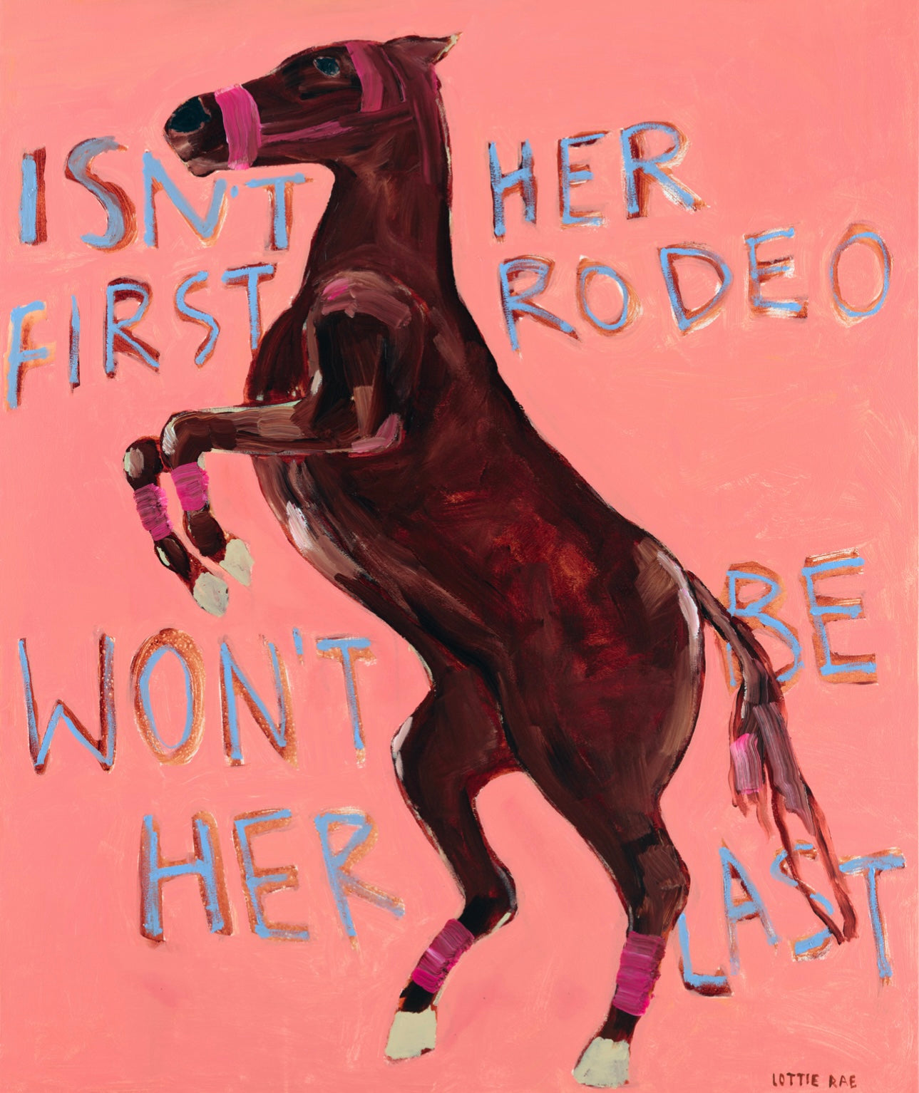 Isn’t her first rodeo won’t be her last - ROLLED CANVAS PRINT