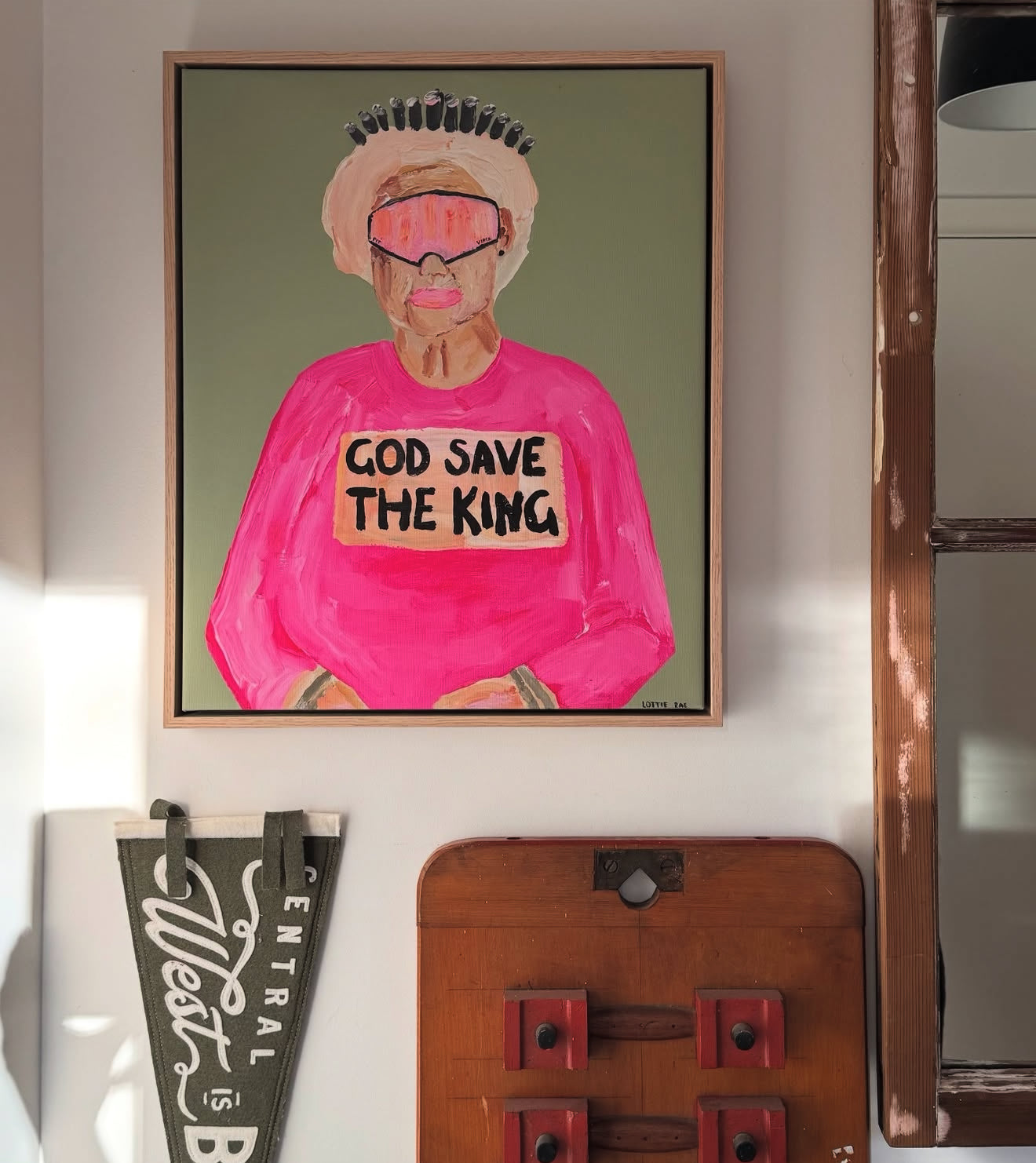PRINT Un-stretched Cotton Canvas "God Save The King"