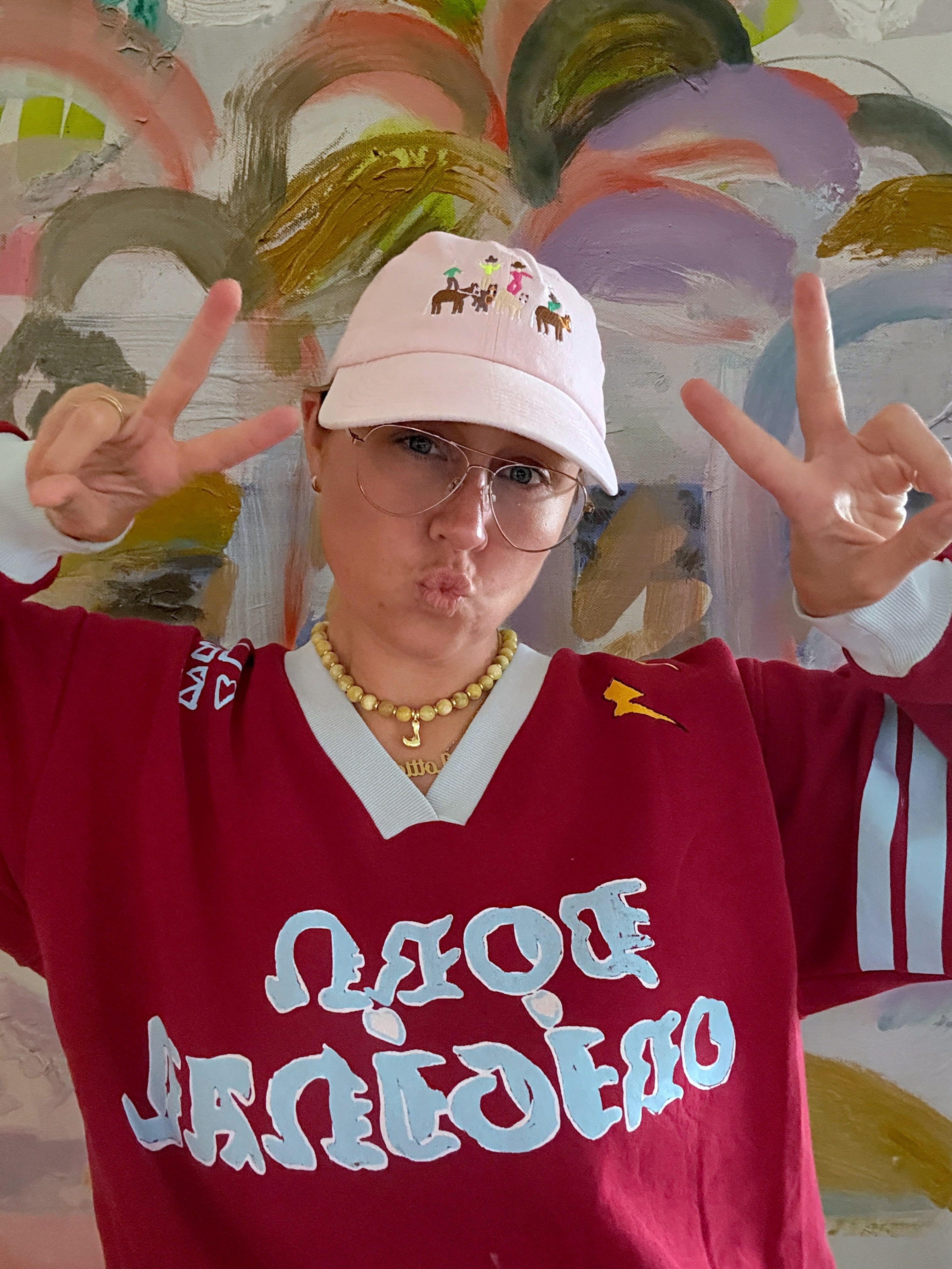 Gangstas Dad Cap - Baby Pink