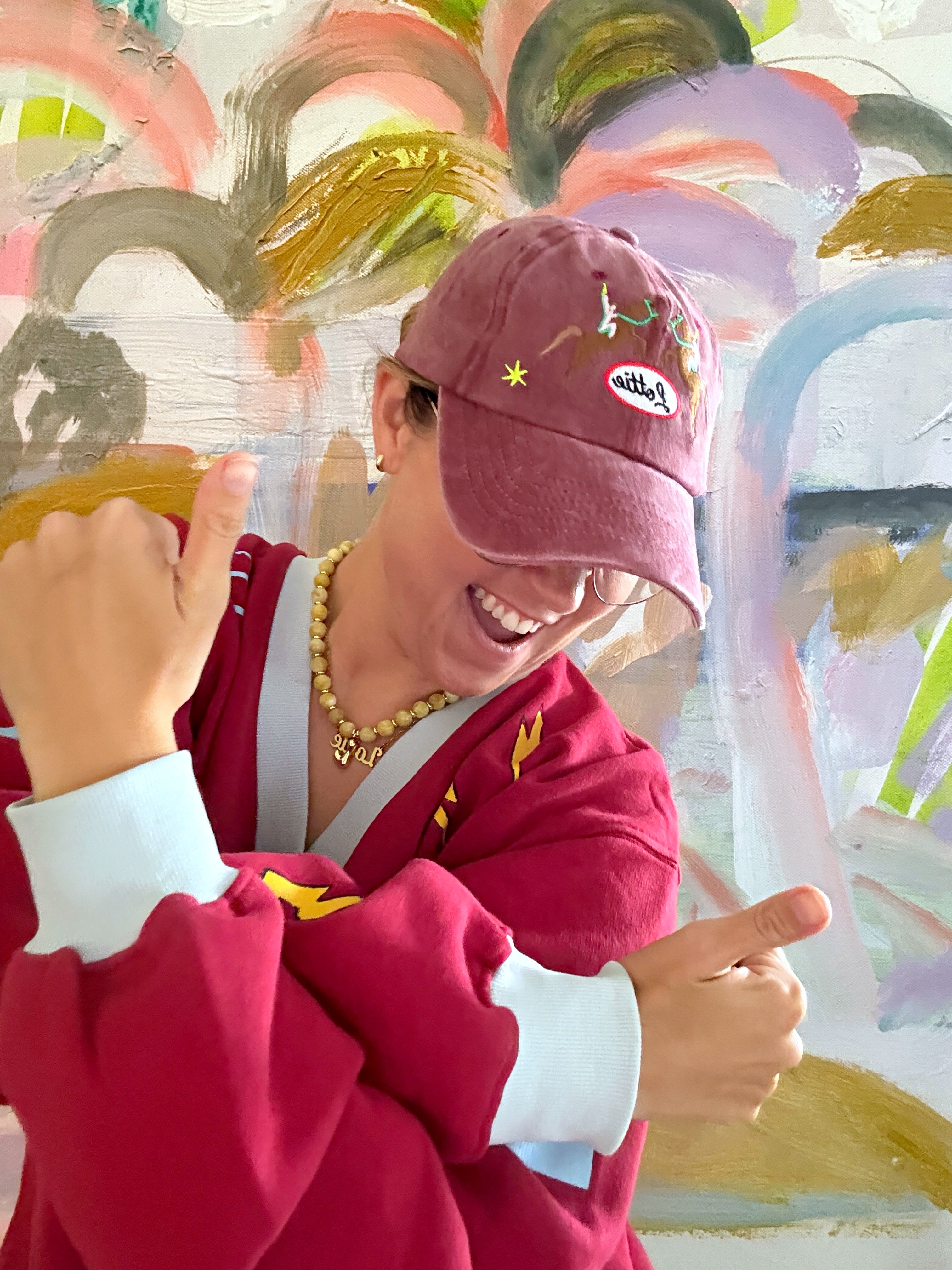 The Lottie Dad Cap - Burgundy