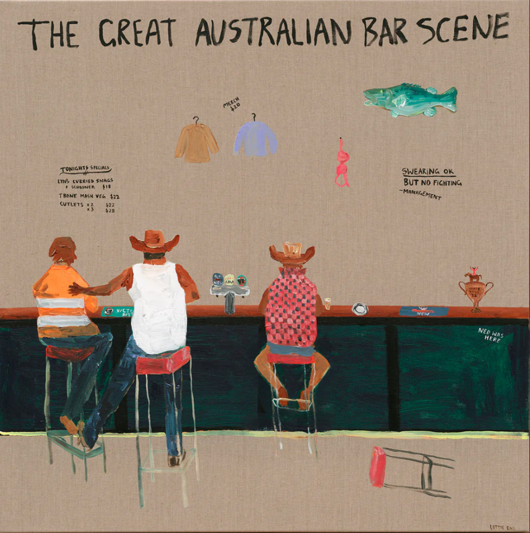 THE GREAT AUSTRALIAN BAR SCENE PRINT - Premium Paper Print only